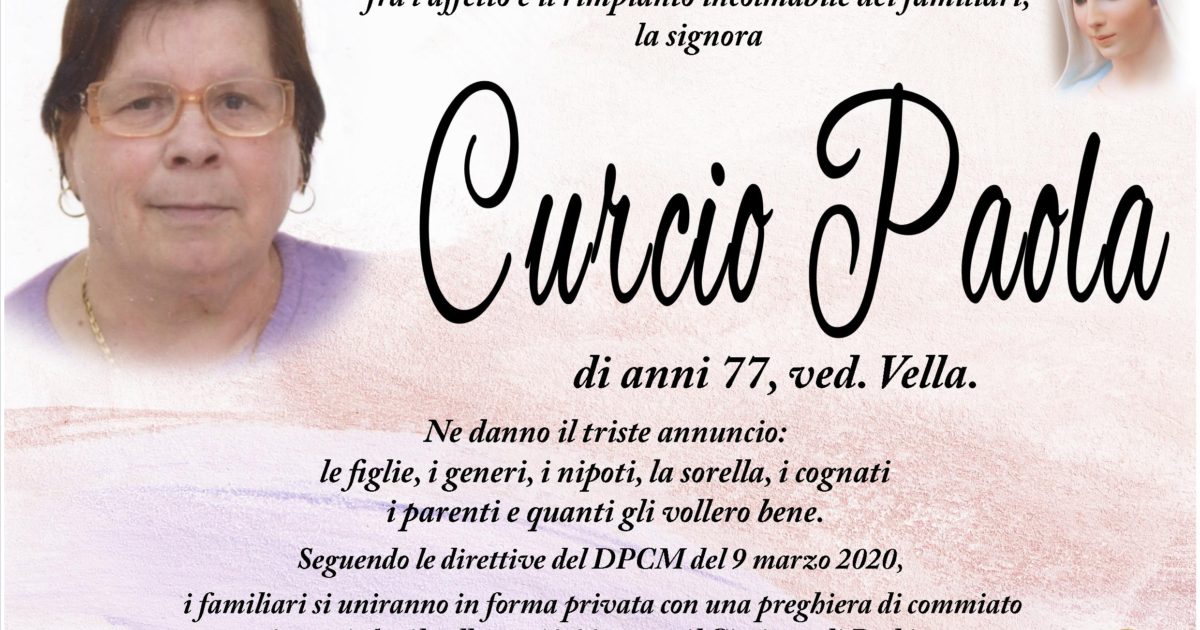 CURCIO PAOLA – Agenzia Funebre Giorgio di Gabriele